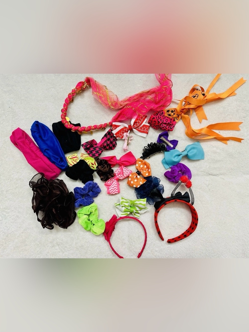 Lot of Cute Girl’s Baby Toddler Headbands & Bows Multi-Color Variety
